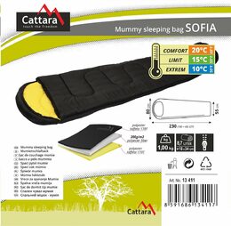 Spacák Cattara SOFIA 230 x 80/55 cm mumie