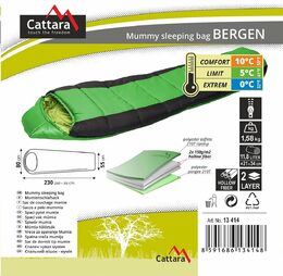 Spacák Cattara BERGEN 230 x 80/55 cm mumie