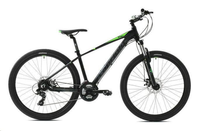 Horské jízdní kolo Capriolo EXID 27,5"/16" zeleno-černé
