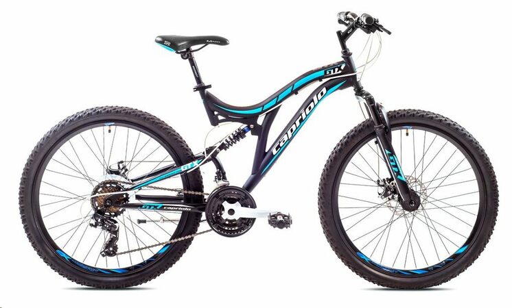 Celoodpružené jízdní kolo Capriolo GTX 260 26"/19" modro/černé