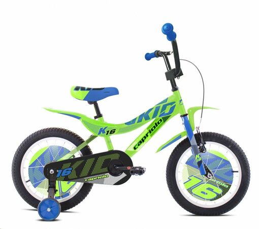 Dětské jízdní kolo Capriolo BMX 16" HT KID modro-zelené