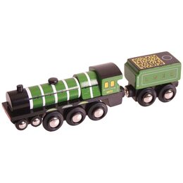 Bigjigs Rail Dřevěná replika lokomotiva Flying Scotsman