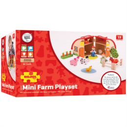 Bigjigs Toys Farma v kufříku - poškozený obal
