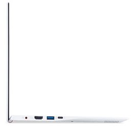Ntb Acer Swift 5 NX.HLGEC.001 (SF514-54T-59TK) i5-1035G1, 8GB, 512GB, 14", Full HD, bez mechaniky, Intel UHD Graphics, BT, FPR, CAM, W10 Home - bílý