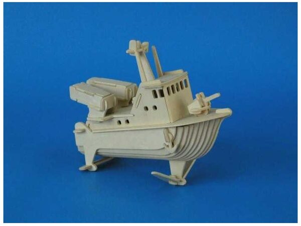 Woodcraft Dřevěné 3D puzzle bojový člun
