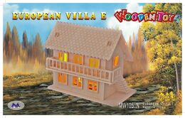 Woodcraft Dřevěné 3D puzzle vila, 20x16,5x19 cm