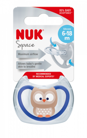 NUK Dudlík silikonový Space V2 (6-18m) 1ks