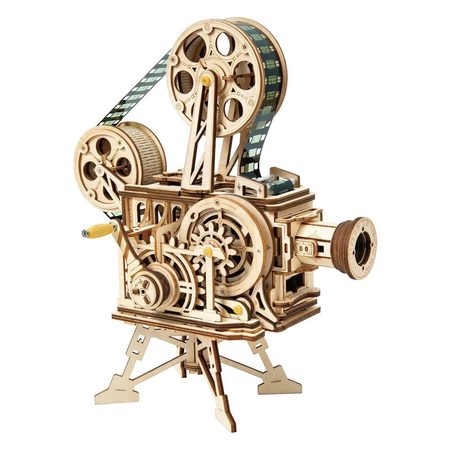 RoboTime 3D dřevěné mechanické puzzle Filmový projektor