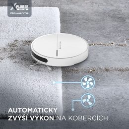 Robotický vysavač s mopem a mobilní aplikaci Rowenta X-PLORER Serie 60 RR7455WH Animal Care černý