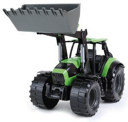 Traktor se lžící Worxx plast 45cm 1:15 v krabici DeutzFahr Agrotron 7250