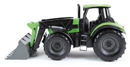 Traktor se lžící Worxx plast 45cm 1:15 v krabici DeutzFahr Agrotron 7250