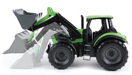 Traktor se lžící Worxx plast 45cm 1:15 v krabici DeutzFahr Agrotron 7250