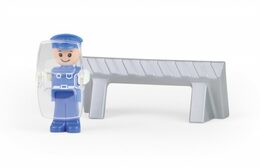 LENA 4455 Truxx Policie s příslušenstvím v okrasném kartonu