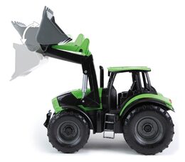 Traktor se lžící Worxx plast 45cm 1:15 v krabici DeutzFahr Agrotron 7250