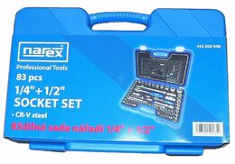 Gola sada Narex 1/4" a 1/2" 83dílná