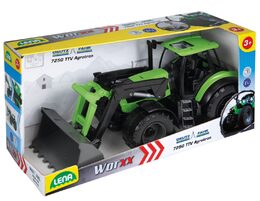 Traktor se lžící Worxx plast 45cm 1:15 v krabici DeutzFahr Agrotron 7250