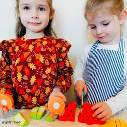 Bigjigs Toys Dřevěné krájecí ovoce se zástěrou Poškozený obal