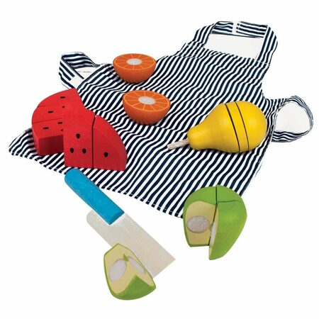 Bigjigs Toys Dřevěné krájecí ovoce se zástěrou Poškozený obal