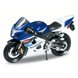 Welly Motocykl Suzuki GSX-R750 1:18 modrý
