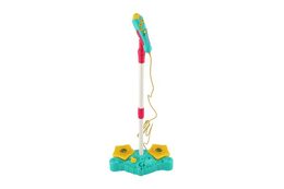 Mikrofon karaoke plast na baterie se světlem se zvukem v krabici 38x26x8cm