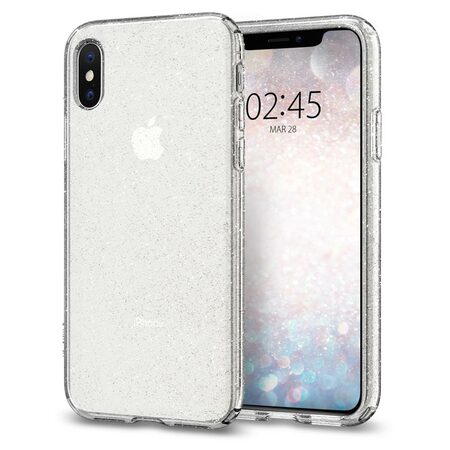 Ochranný kryt Spigen Liquid Crystal Glitter pro Apple iPhone XS/X krystalový