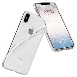 Ochranný kryt Spigen Liquid Crystal Glitter pro Apple iPhone XS/X krystalový