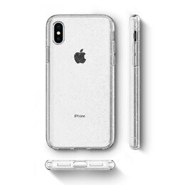 Ochranný kryt Spigen Liquid Crystal Glitter pro Apple iPhone XS/X krystalový
