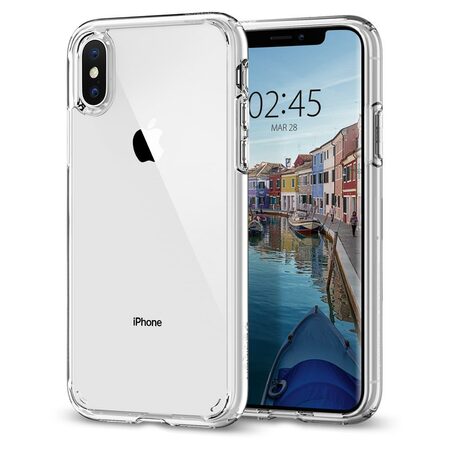 Ochranný kryt Spigen Ultra Hybrid pro Apple iPhone XS/X transparentní