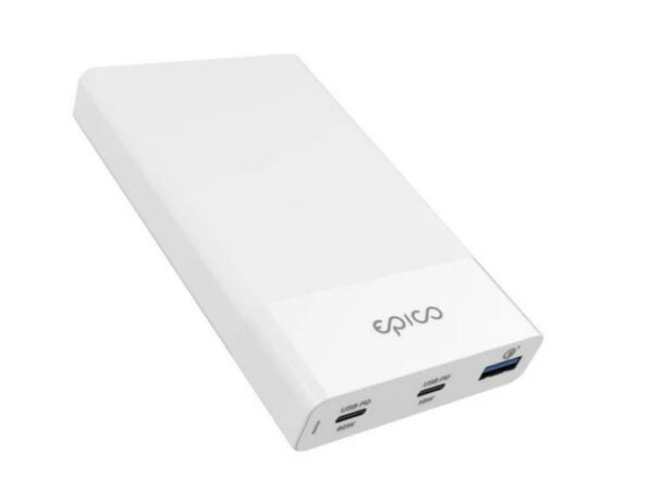 Rychlonabíječka do sítě Epico 60W USB-C PD 18W a USB QC 3.0 bílá