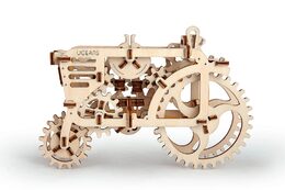 Ugears 3D dřevěné mechanické puzzle Traktor