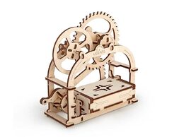 Ugears 3D dřevěné mechanické puzzle Box na vizitky