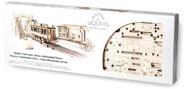 Ugears 3D dřevěné mechanické puzzle Mechanical Town tramvajová linka