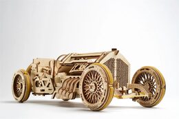 Ugears 3D dřevěné mechanické puzzle U9 Auto (Grand Prix)