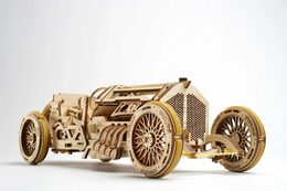 Ugears 3D dřevěné mechanické puzzle U9 Auto (Grand Prix)