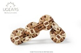 Ugears 3D dřevěné mechanické puzzle Kostka Flexi