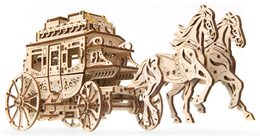 Ugears 3D dřevěné mechanické puzzle Dostavník