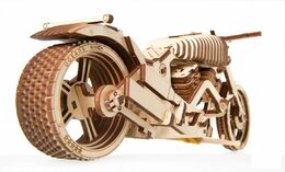 Ugears 3D dřevěné mechanické puzzle VM-02 Motorka (chopper)