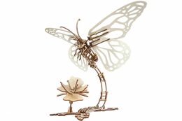 Ugears 3D dřevěné mechanické puzzle Motýl