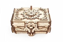 Ugears 3D dřevěné mechanické puzzle Starožitná šperkovnice