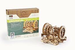 Ugears 3D dřevěné mechanické puzzle STEM výukový diferenciál
