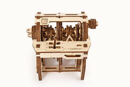 Ugears 3D dřevěné mechanické puzzle STEM výuková převodovka