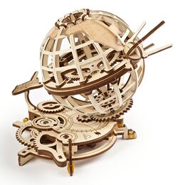 Ugears 3D dřevěné mechanické puzzle Globus