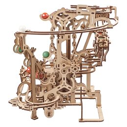 Ugears 3D dřevěné mechanické puzzle Kuličková dráha řetězová