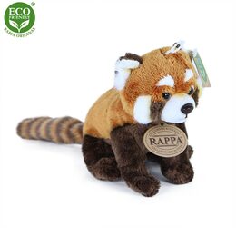 Rappa Plyšová panda červená 18 cm ECO-FRIENDLY