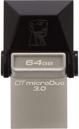 Flash USB Kingston DataTraveler Micro Duo 3.0 64GB OTG MicroUSB/USB 3.0 - černý