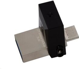 Flash USB Kingston DataTraveler Micro Duo 3.0 64GB OTG MicroUSB/USB 3.0 - černý