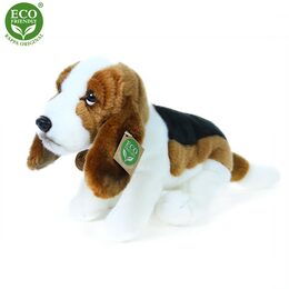 Rappa Plyšový basset 32 cm ECO-FRIENDLY