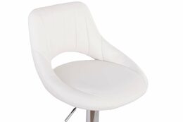 Barová židle G21 Aletra koženková, prošívaná white
