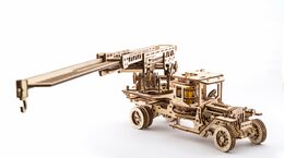 Ugears 3D dřevěné mechanické puzzle UGM-11 Náklaďák s požárním žebříkem