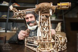 Ugears 3D dřevěné mechanické puzzle Létající stroje